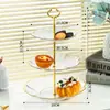 Prato de frutas multicamadas sala de estar mesa de centro doméstico prato de doces recepção display prato de lanches mesa de sobremesas prato de frutas sobremesa decoração