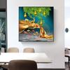 Fábrica de pinturas decorativas de alto nivel para la entrada de una casa, armario colgante, pintura mural para pasillo, dormitorio, restaurante, navegación tranquila