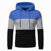 Sudadera con capucha para hombre, estilo transfronterizo, con forro polar de invierno, chaqueta con costuras de moda, sudadera informal
