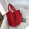 2026 Verano Nuevo Versátil Estilo Coreano Casual Literario Bolso de Mano de Moda Lunares Bolso de Hombro Único para Mujer Bolso de Axila
