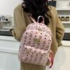 Bolso de Mujer 2025 Nuevo Mochila Retro para Mujer Gran Capacidad Estudiante Bolsa Grande Mochila de Mujer Estilo Retro