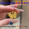 Pingente de borboleta de seda dourada e areia do Vietnã National Tide Hollow Ancient Method Colar de borboleta de ouro feminino com corrente de clavícula de alta qualidade