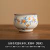 Taza Aromática de Té Rama Azul Flor de Albaricoque Taza de Cerámica para un Solo Maestro de Té Taza de Té Imitación de Alta Calidad Horno Song Ru Taza Individual Se Puede Abrir Película