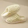 Nuevas Zapatillas de Algodón para Mujer Otoño e Invierno 2025 Estilo Mariposa Linda Calientes Postparto para Interior en Casa Zapatillas Peludas de Suela Gruesa