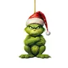 Novo Produto Transfronteiriço Desenho Animado Pingente de Carro do Grinch Infantil Pingente de Árvore de Natal Decoração para Casa