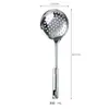 Conjunto de Utensílios de Cozinha com Espátula e Colher de Aço Inoxidável de 3cm para Cozinhar, Espátula, Colher, Escumadeira, Espalhador de Farinha, Espátula Escumadeira para Uso Doméstico