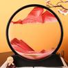 Adornos creativos de pintura de arenas movedizas para el hogar, la oficina, el escritorio, reloj de arena, decoraciones artesanales en 3D, regalo de inauguración de la casa para la sala de estar