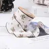 Estilo coreano pequeño fresco suave doble cara floral gasa con tocado pinza para el pelo accesorios de prenda lazo de cinta hecho a mano