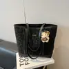 Bolsa Tote Nova Estilo Retrô 2025 com Estampa de Leopardo Vintage, Alto Valor Estético, Grande Capacidade, Bolsa de Ombro, Bolsa de Mão para o Dia a Dia
