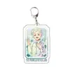 Acuerdo periférico de animación Neverland llavero acrílico colgante transparente joyería transparente linda