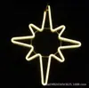 Lâmpada de estrela de cinco pontas de fábrica, lâmpada com modelagem de lua e floco de neve, lâmpada de iluminação pública externa, lâmpada de decoração de feriado, lâmpada para pendurar em árvore