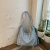 Bolsa Nuvem Plissada Leve Estilo Coreano Novo Modelo 2026 Simples Fresca Moda Nylon Multi-Uso Bolsa de Ombro