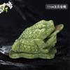 Sapo Dourado de Jade Decoração de sala de estar Sapo de três pernas Nanyu Decoração de casa artesanato escultura em jade decoração feng shui