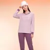 Conjunto de ropa interior térmica de algodón puro para niñas de otoño, conjunto de ropa interior cálida para adolescentes, pijamas para niños, camisetas y pantalones térmicos para niños