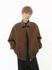 MTLCLOTHES ropa de hombre otoño nuevo retro coreano cleanfit simple básico costura solapa chaqueta