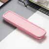 23CM Caja de Almacenamiento Creativa Nórdica de 5 Colores Palillos Estudiantiles Cucharas Cubiertos Caja Portátil Caja de Papelería Caja de Paja para Exteriores Caja de Almuerzo