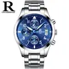 Ontheedge Ruizhi Source RZY028 Reloj de Pulsera de Cuarzo para Hombre con Correa de Acero para Negocios y Comercio Exterior