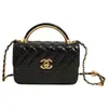 Bolso de Hombro Cuadrado Acolchado Bordado Estilo Chanel de Lujo Ligero Transfronterizo 26 para el Trabajo Casual Nicho Cadena Cruzada Handbag