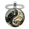 Llavero Colgante Decoración Accesorio Minimalista Yin-Yang Dragón Transfronterizo Unisex Universal Accesorio para Coche Colgante Llavero