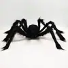 Araña Decorativa de Halloween Calavera Araña Grande 75cm Festival Fantasma Accesorios de Terror Araña de Peluche Artificial Juguete