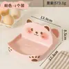 Prateleira de armazenamento criativa, design de urso fofo de desenho animado, suporte para tampas de panela, porta-utensílios de bancada, organizador de tampas de panela e tábuas de corte para bancada de cozinha