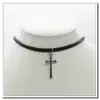 Nuevos Accesorios Europeos y Americanos Gargantilla Corta de Moda Correa de Cuero para el Cuello Collar Apilado de Doble Capa Collar para la Clavícula de Mujer