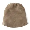 Chapéu de Caxemira Novo Outono Inverno Unissex Chapéu de Lã Tricotado de Inverno Versátil Casual Quente Protetores de Orelha Boné