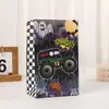Bolsa de Regalo Temática de Camión Monstruo 120g Bolsa para Comida Fiesta de Coches Regalo Bolsa de Papel Kraft con Pegatinas