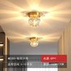 Luminária de teto de cristal de luxo para corredor, entrada, varanda, banheiro, corredor, entrada de casa, lâmpadas simples, lâmpadas de comércio exterior