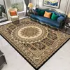 Tapete Persa Retrô Sala de Estar Quarto Cobertura Total Tapete Grande Fácil de Limpar Tapete para Sofá Mesa de Centro Tapete Marroquino Luxo Leve Tapete de Piso