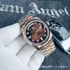 Relógio Mecânico Automático Completo Série Laojia Datejust, Relógio de Aço Luminoso de Alta Qualidade com Três Ponteiros e Calendário Duplo