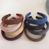Faixa de Cabelo Esponjosa Colorida Tricotada Estilo Coreano Outono e Inverno Retrô com Aba Larga para Mulheres com Topo Alto do Crânio, Versátil Elegante, Presilha de Cabelo para Sair