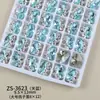 Rhinestones K9 de Alta Calidad en Forma de Huevo de Paloma Sin Base, Decoraciones Terminadas para Uñas, Brillantes Rhinestones de Lujo de Colores, Accesorios Portátiles para Uñas
