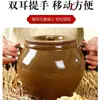 Tarro de Sal de Cerámica de Arcilla, Tarro para Manteca, Olla de Aceite de Diámetro Grande con Tapa, Tarro de Cerámica, Resistente a Altas Temperaturas, para Aceite de Chile, Tarro de Almacenamiento para Cocina