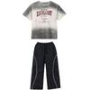 Traje de Ropa de Moda Infantil de Danza Urbana Hip-Hop para Niños y Niñas Camiseta Blanca Gris Ropa Infantil Hiphop Holgada Frita Marca de Moda Urbana Ropa Infantil
