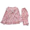 2025 Pijama Nuevo para Niñas Primavera y Otoño Manga Larga Algodón Nube Fino Dibujos Animados Niñitas Conjunto de Ropa para el Hogar