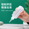 Botella de pegamento espesado, botella dispensadora industrial, botella de plástico blando transparente con punta puntiaguda, botella de plástico para tinte dividido de muestra pequeña