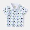 Polo de Verano para Niño 2023 con logo de caricatura, camiseta de solapa para niños al por mayor, casual de manga corta para niños pequeños y medianos