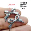 Suministro directo de fábrica transfronterizo, accesorios de joyería de aleación para bricolaje, pulsera hecha a mano con nudo de lazo retro de plata antigua