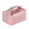Bolsa de cosméticos con un toque de alta gama, simple y portátil, capacidad grande y pequeña, bolsa de mano para almacenamiento de cosméticos, bolsa de aseo de lona para influencers femeninas
