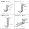 Soportes de esquina en forma de Z se conectan al mueble de soporte de estante, fijación trapezoidal multiángulo de ángulo recto placa de presión de sujeción del panel trasero del marco de fotos.
