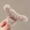 Elegante pinza grande para el pelo para mujer, nuevo pinza de tiburón de felpa 2026, pinza para el pelo de la parte trasera de la cabeza, accesorio para peinar el pelo