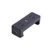 Adaptador de cabeça de tripé para celular com clipe de caractere E longo, cabeça de tripé fixa horizontal e vertical, clipe de pistola para jogo AR, furo duplo