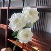 Rosas de Veludo Simuladas, Flores Artificiais, Flores Artificiais Atacado, Adereços para Fotografia Transfronteiriça, Flores Simuladas, Flores de Casamento, Rosas