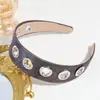 Diadema Personalizada Hueca de Ala Ancha de Nuevo Estilo Transfronteriza Diadema Texturizada Estilo Punk Europeo y Americano Accesorio Versátil para el Cabello para Mujeres