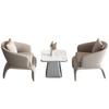 Departamento de Vendas Moderno e Simples Mesa Única com Quatro Cadeiras Recepção de Lobby de Hotel Sofá Salão de Beleza Conjunto Combinado de Mesa e Cadeiras de Recepção