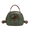 2026 Verão Retrô Simples Estilo Chinês Feminino Nova Bolsa de Ombro Transfronteiriça Comércio Exterior Tendência Moda Pequena Bolsa Redonda