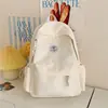Nova Mochila Escolar de Grande Capacidade para Alunas do Ensino Médio, Mochila Simples e Versátil para o Campus, Mochila de Viagem de Nicho de Alto Valor