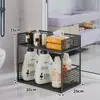 Prateleira de armazenamento para banheiro, prateleira de armazenamento multicamadas para o espaço entre a pia e o lavatório, carrinho móvel multifuncional de piso para o banheiro e o vaso sanitário