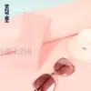 Bolsa de cuero para gafas de alta gama cierre automático de resorte bolsa para gafas de sol bolsa de almacenamiento de moda bolsa para gafas de sol con lámina de acero